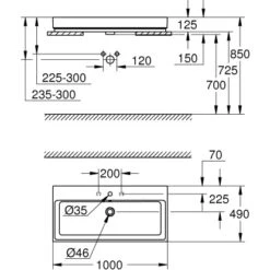 Grohe Aufsatzwaschbecken Cube Keramik 100 Cm Alpinweiß Hahnloch Überl. PureGuard 7 Grohe Aufsatzwaschbecken Cube Keramik 100 Cm Alpinweiß Hahnloch Überl. PureGuard -Geschäft Für Duschzubehör 778997 4520 3