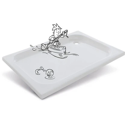 Baliv Duschwanne DW-120.40 E Eckig 120 Cm X 80 Cm 4 Baliv Duschwanne DW-120.40 E Eckig 120 Cm X 80 Cm – Bild 2