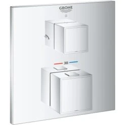 Grohe Thermostat-Brausebatterie 2-Wege-Umstellung Grohtherm Cube Chrom