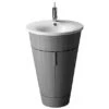 Duravit Möbelwaschbecken Starck 1 58 Cm Weiß Mit 1 Hahnloch Für WTU S19520 -Geschäft Für Duschzubehör 80272 2438 406580000 187 1