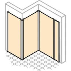 Hüppe Wandverkleidung EasyStyle BxH: 150 Cm X 255 Cm Peafowl Grau -Geschäft Für Duschzubehör 809383 2438 HPUV3RW1 22