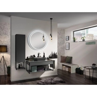 Fackelmann Aufsatzbecken Oval 50 Cm Grau 4 Fackelmann Aufsatzbecken Oval 50 Cm Grau – Bild 2