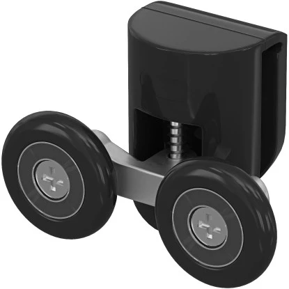 Baliv Türlaufrolle Doppelt Oben 2,3 Cm Schwarz Für Duschkabine Factory 4 Stück 3 Baliv Türlaufrolle Doppelt Oben 2,3 Cm Schwarz Für Duschkabine Factory 4 Stück