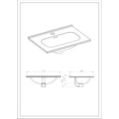 Maximus Waschbecken Street Keramik Weiß 50 Cm -Geschäft Für Duschzubehör 896200 4807 2