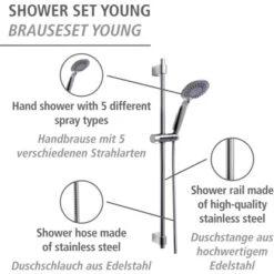 Wenko Brauseset Young Chrom 10 Wenko Brauseset Young Chrom -Geschäft Für Duschzubehör 903234 1068 02