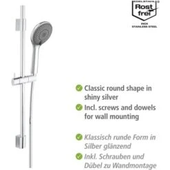 Wenko Brauseset Watersaving Chrom -Geschäft Für Duschzubehör 903251 1068 04