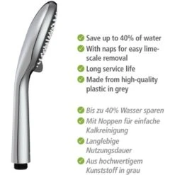 Wenko Brauseset Watersaving Chrom -Geschäft Für Duschzubehör 903251 1068 08