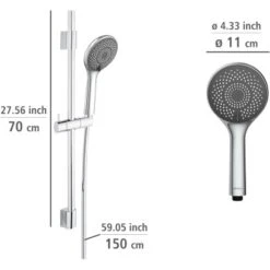 Wenko Brauseset Watersaving Chrom -Geschäft Für Duschzubehör 903251 1068 09