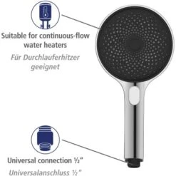 Wenko Brauseset Softwater Chrom -Geschäft Für Duschzubehör 903252 1068 08