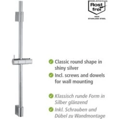 Wenko Duschstange Classic Chrom 70 Cm 8 Wenko Duschstange Classic Chrom 70 Cm -Geschäft Für Duschzubehör 903255 1068 03