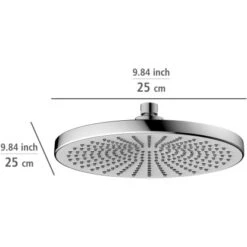 Wenko Regenduschkopf Ultimate Shower Chrom/Weiß Ø 25 Cm -Geschäft Für Duschzubehör 903508 1068 06
