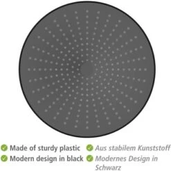 Wenko Regenduschkopf Ultimate Shower Schwarz/Grau Ø 25 Cm -Geschäft Für Duschzubehör 903630 1068 05