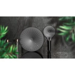 Wenko Regenduschkopf Ultimate Shower Schwarz/Grau Ø 25 Cm -Geschäft Für Duschzubehör 903630 1068 14