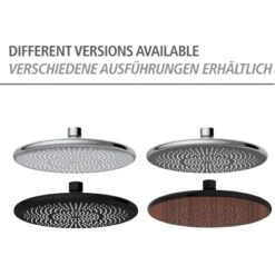 Wenko Regenduschkopf Watersaving Wood Ø 22,5 Cm -Geschäft Für Duschzubehör 903683 1068 07