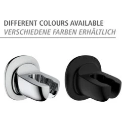 Wenko Duschkopfhalter Libertà Schwarz Befestigen Ohne Bohren -Geschäft Für Duschzubehör 903762 1068 05