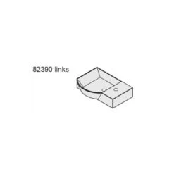 Fackelmann Handwaschbecken Sceno 45 Cm Eckig Weiß -Geschäft Für Duschzubehör 962 fackelmann waschbecken