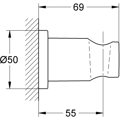 Grohe Handbrausehalter Rainshower Warm Sunset Gebürstet 4 Grohe Handbrausehalter Rainshower Warm Sunset Gebürstet – Bild 2