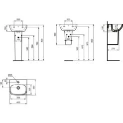 Ideal Standard Wandsäule I.life A Für Handwaschbecken Weiß -Geschäft Für Duschzubehör 9802943 3049 7