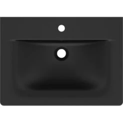Ideal Standard Möbelwaschtisch Connect Air 64 Cm 1 Hahnloch Mit Überlauf Schwarz -Geschäft Für Duschzubehör 9803099 3049 2