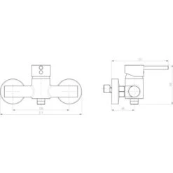 Schütte Design-Duscharmatur Atlanta Chrom -Geschäft Für Duschzubehör aturatlantachrom Zeichnung