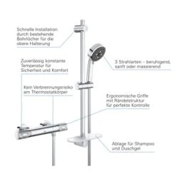 Grohe QuickFix Thermostat-Duschset Precision Feel DN 15 -Geschäft Für Duschzubehör lThermostatBrausesetDN15 6