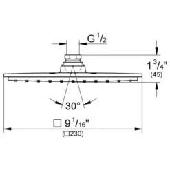 Grohe Kopfbrause Rainshower Allure 230 -Geschäft Für Duschzubehör ower allure 210 kopfbrause 1