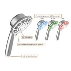 Eisl YLLUMI LED-Handbrause Chrom -Geschäft Für Duschzubehör seyllumifarbwechselchrom 8