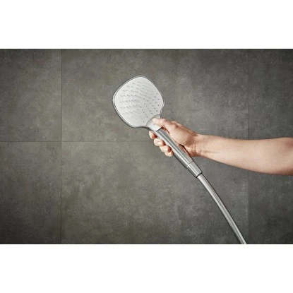 Hansgrohe Handbrause Croma Select E Vario Mit 3 Strahlarten Weiß-Chrom 10 Hansgrohe Handbrause Croma Select E Vario Mit 3 Strahlarten Weiß-Chrom – Bild 8